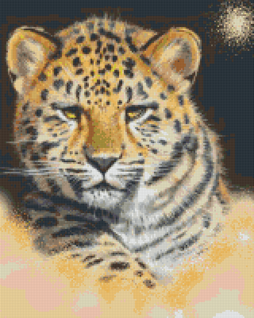 Tiger In The Clouds Sixteen [16] Baseplate PIxelhobby Mini mosaic Art Kit image 0